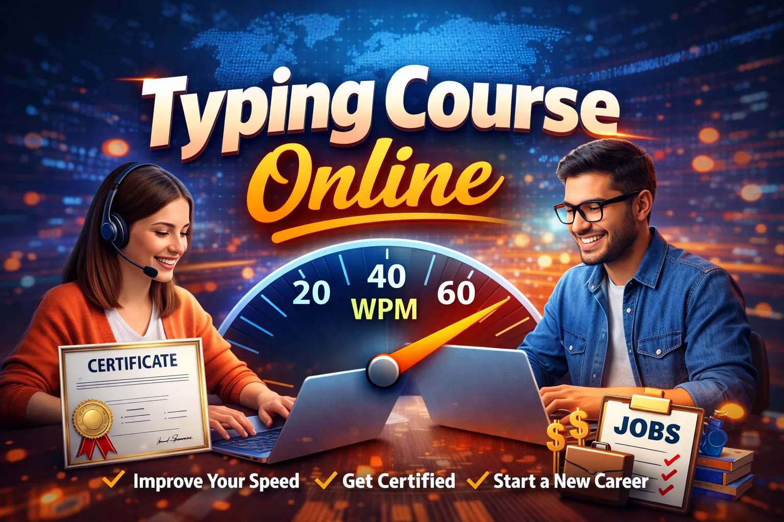 online typing course practice